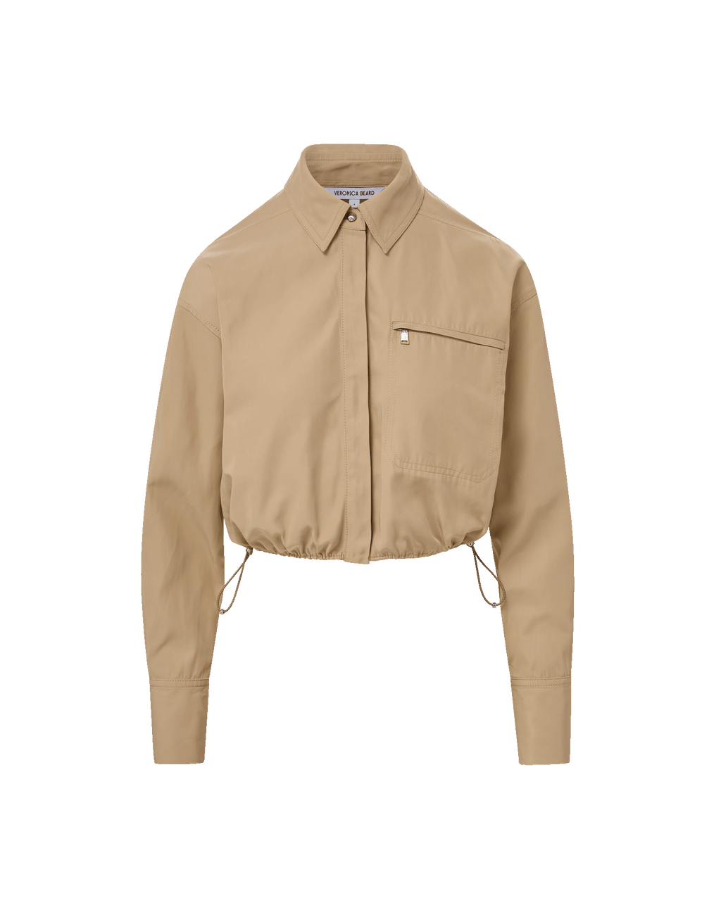 Veronica Beard Wilfred Bungee Button-Down Shirt - Sand