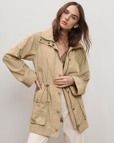 Veronica Beard Arnault Parka Jacket - Sand