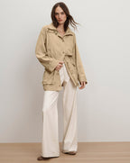 Veronica Beard Arnault Parka Jacket - Sand