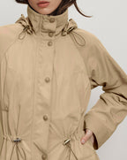 Veronica Beard Arnault Parka Jacket - Sand