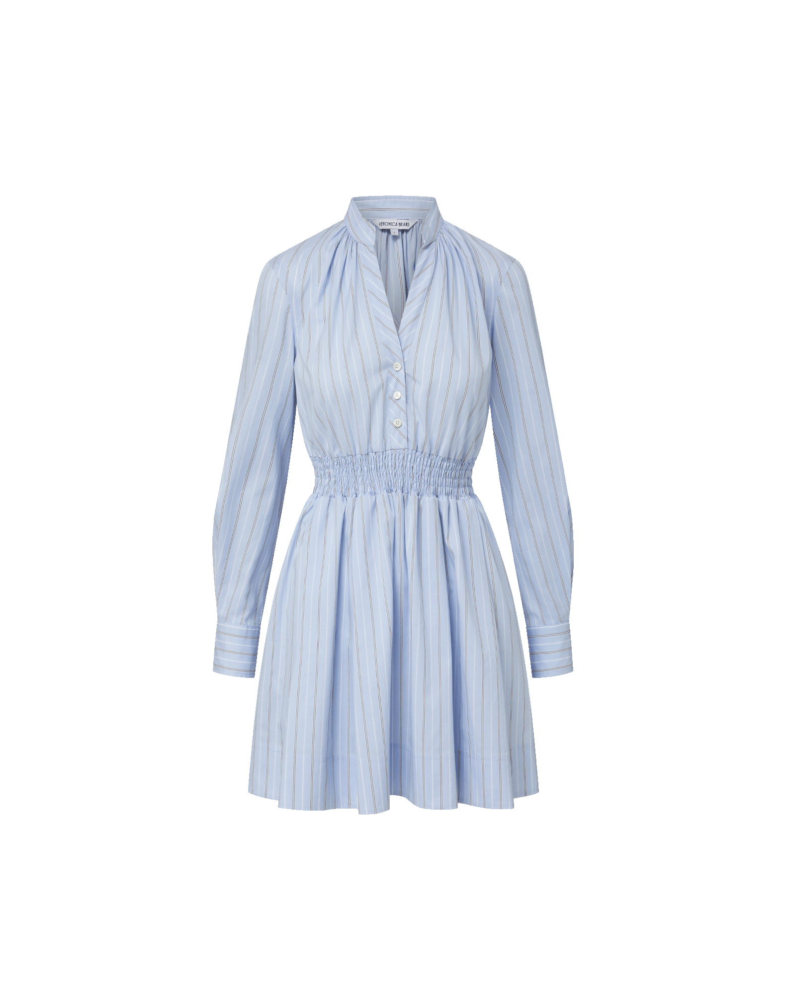 Veronica Beard Schor Mini Shirtdress | Ice Blue Multi | Size 6 Veronica Beard Schor Mini Shirtdress | Ice Blue Multi | Size 6
