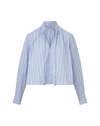 Veronica Beard Kaits Striped Blouse - Ice Blue Multi