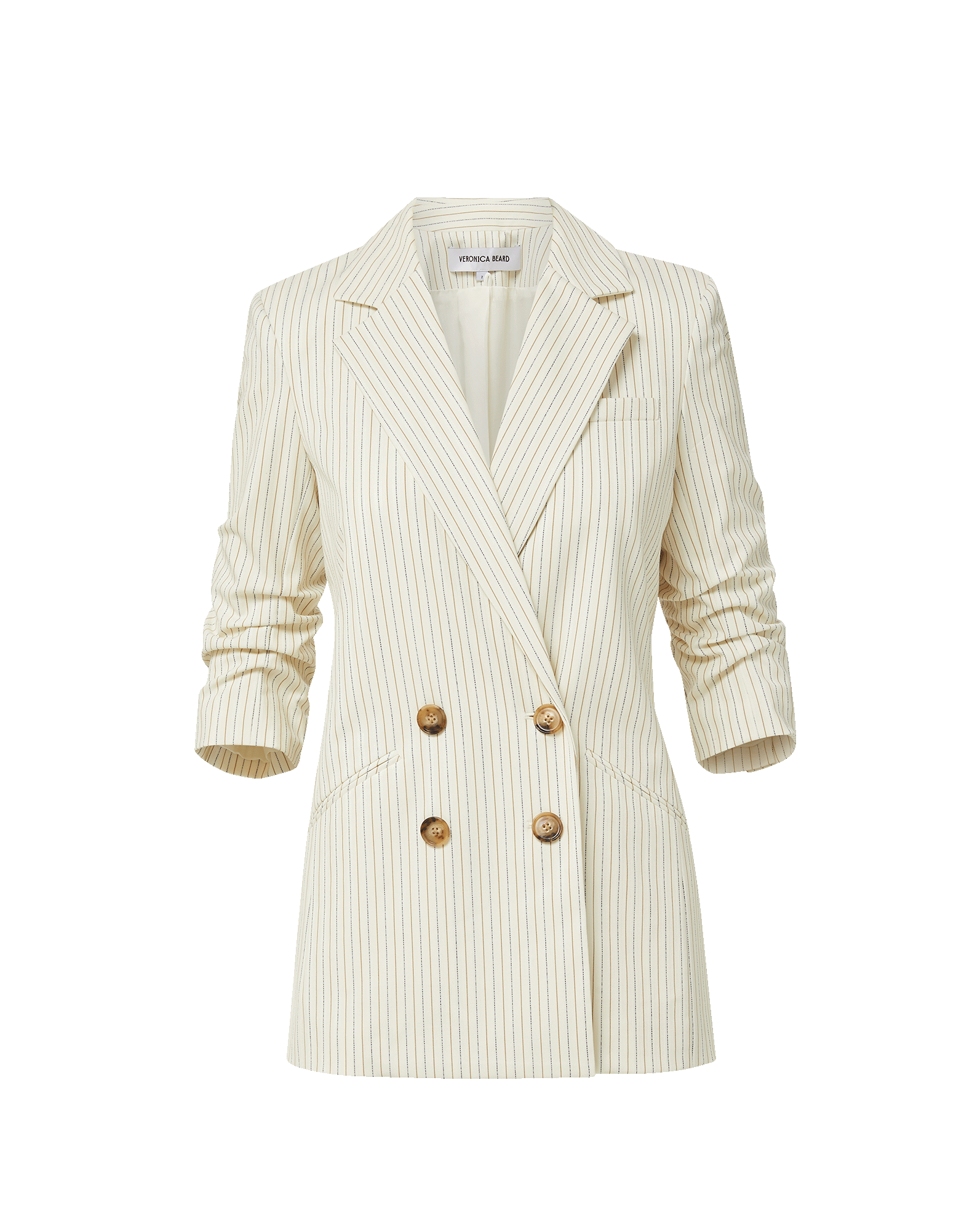 Rupert Dickey Jacket in Dove White Multi | Veronica Beard
