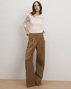 Veronica Beard Rimini Wide-Leg Pant - Malt Multi