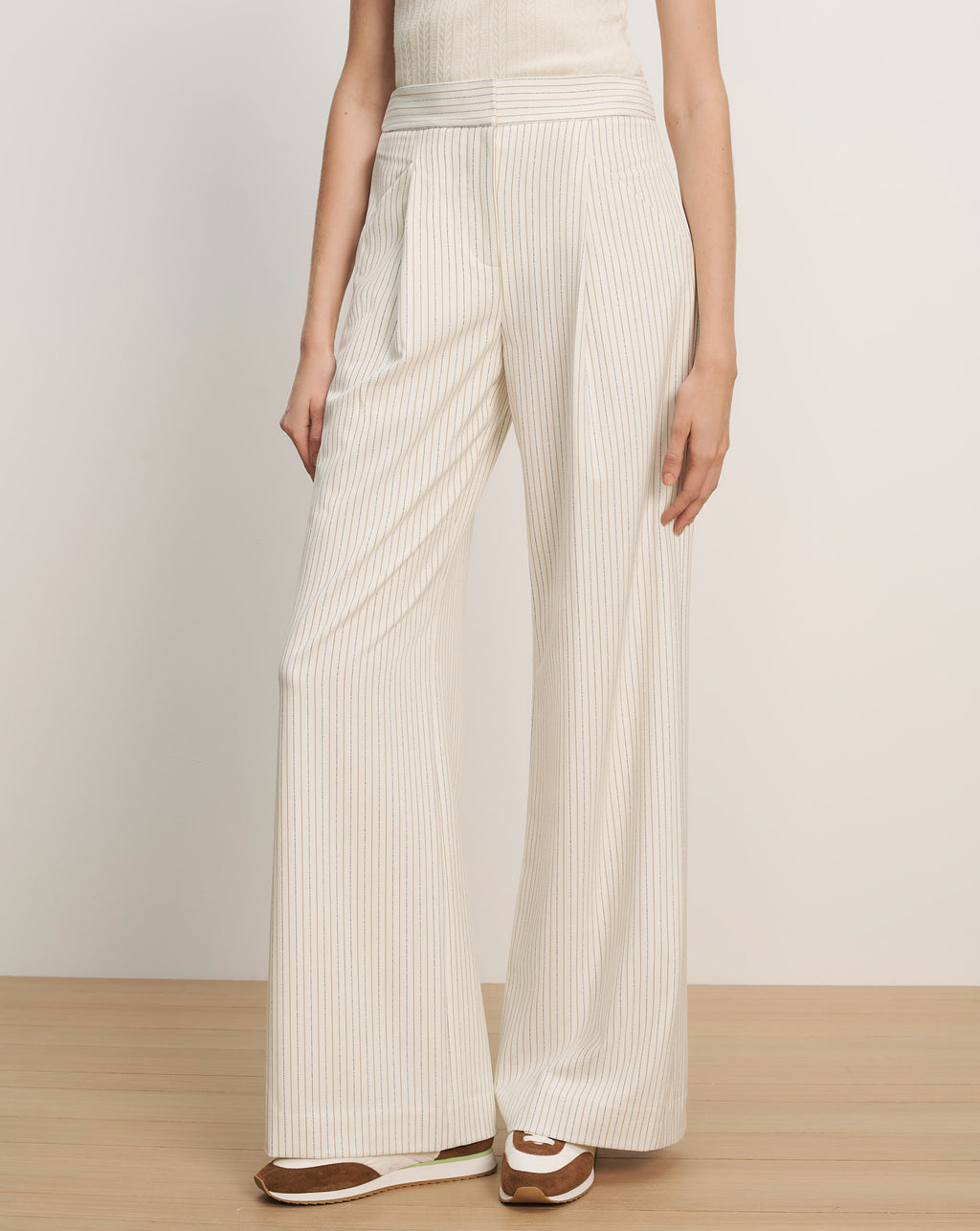 Veronica Beard Rimini Wide-Leg Pant - Dove Multi