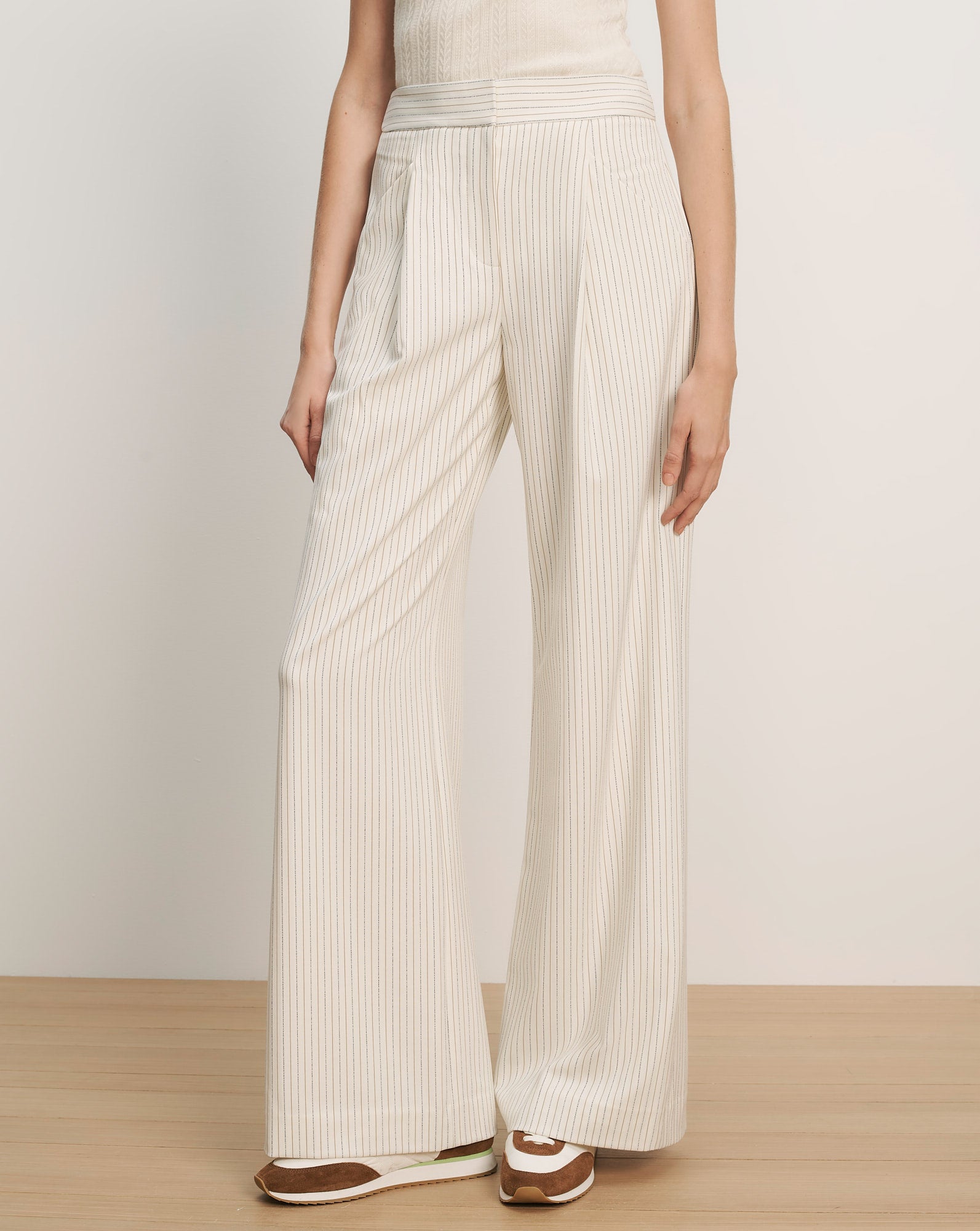 Veronica Beard Rimini Wide-Leg Pant - Dove Multi