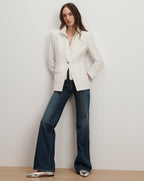 Veronica Beard Battista Dickey Jacket - Dove White