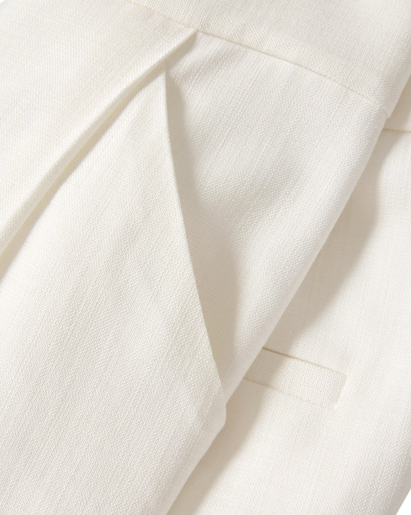 Veronica Beard Marbeau Wide-Leg Pant - Dove White