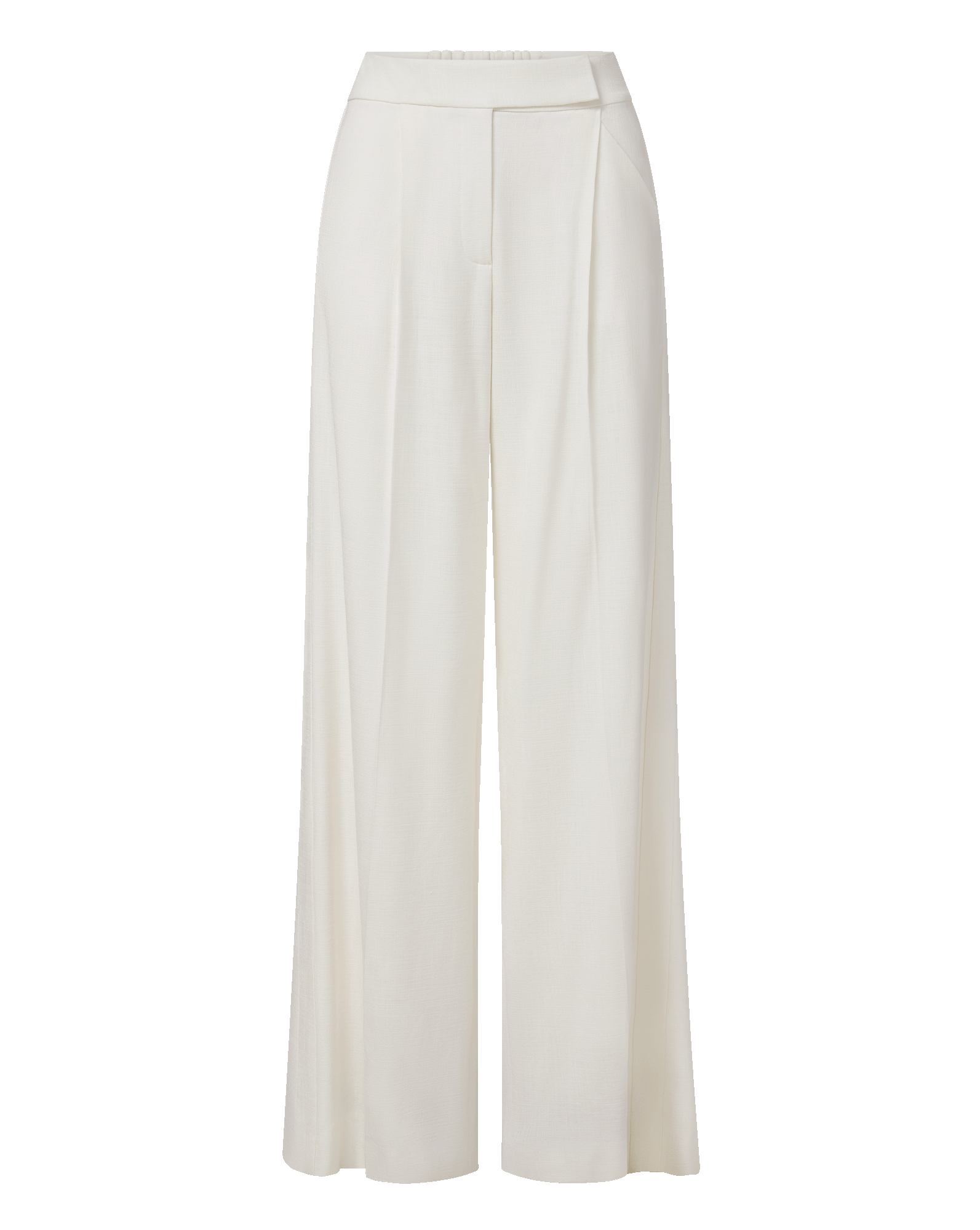 Marbeau Wide-Leg Trouser Pant in Dove White | Veronica Beard