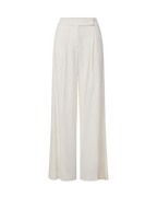 Veronica Beard Marbeau Wide-Leg Pant - Dove White