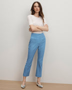 Veronica Beard Kean Slim-Leg Pant - Blue Jasper