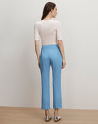 Veronica Beard Kean Slim-Leg Pant - Blue Jasper
