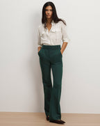 Veronica Beard Bancroft Suede Flat - Espresso