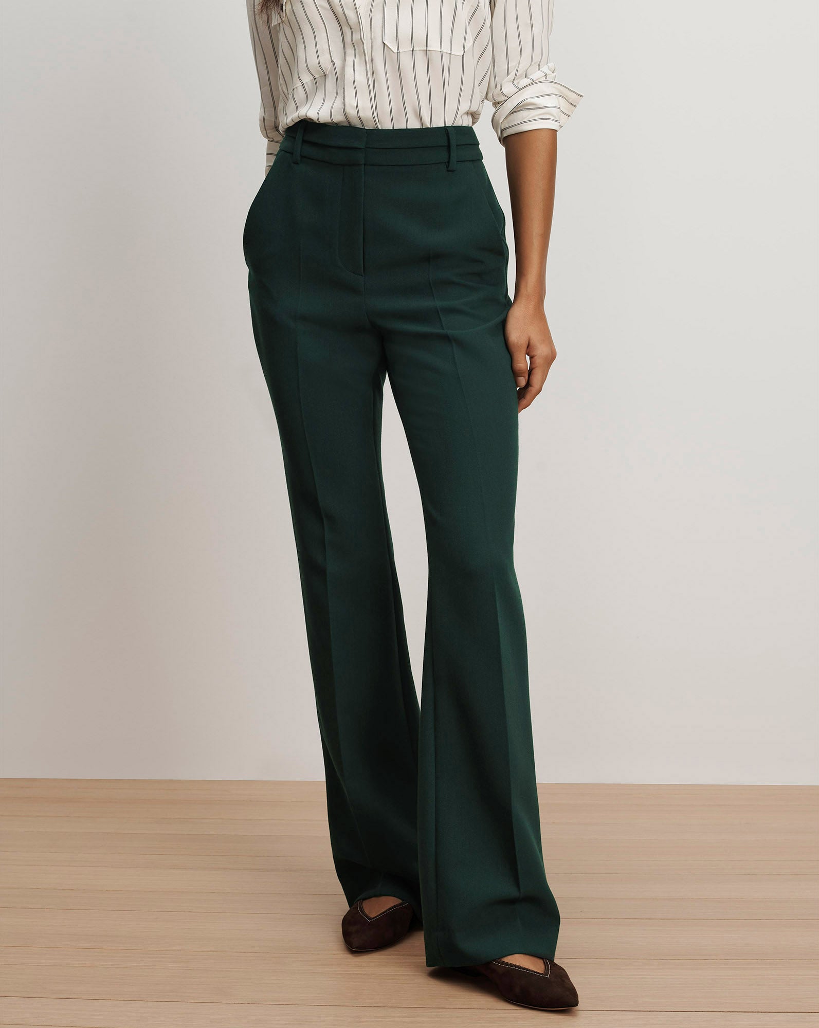Veronica Beard Melvin Flared Pant | Dark Hunter Green | Size 14 Veronica Beard Melvin Flared Pant | Dark Hunter Green | Size 14