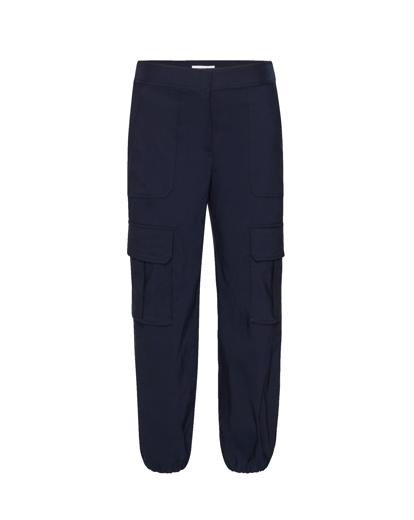 Veronica Beard Dari Wide-Leg Cargo Pant - Navy
