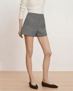 Veronica Beard Jazmin Tweed Short - Navy/Dove White
