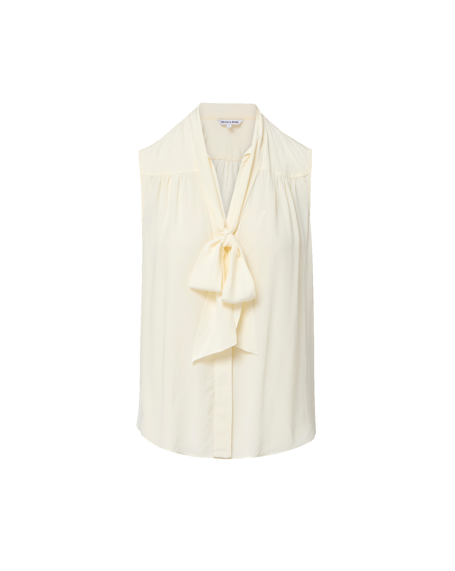 Magnolia Tie-Neck Blouse in Dove White Off-White | Veronica Beard