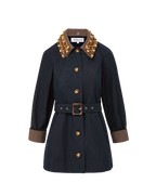 Veronica Beard Langham Belted Dickey Coat Navy