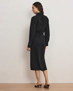 Veronica Beard Loxley Midi Shirtdress - Black