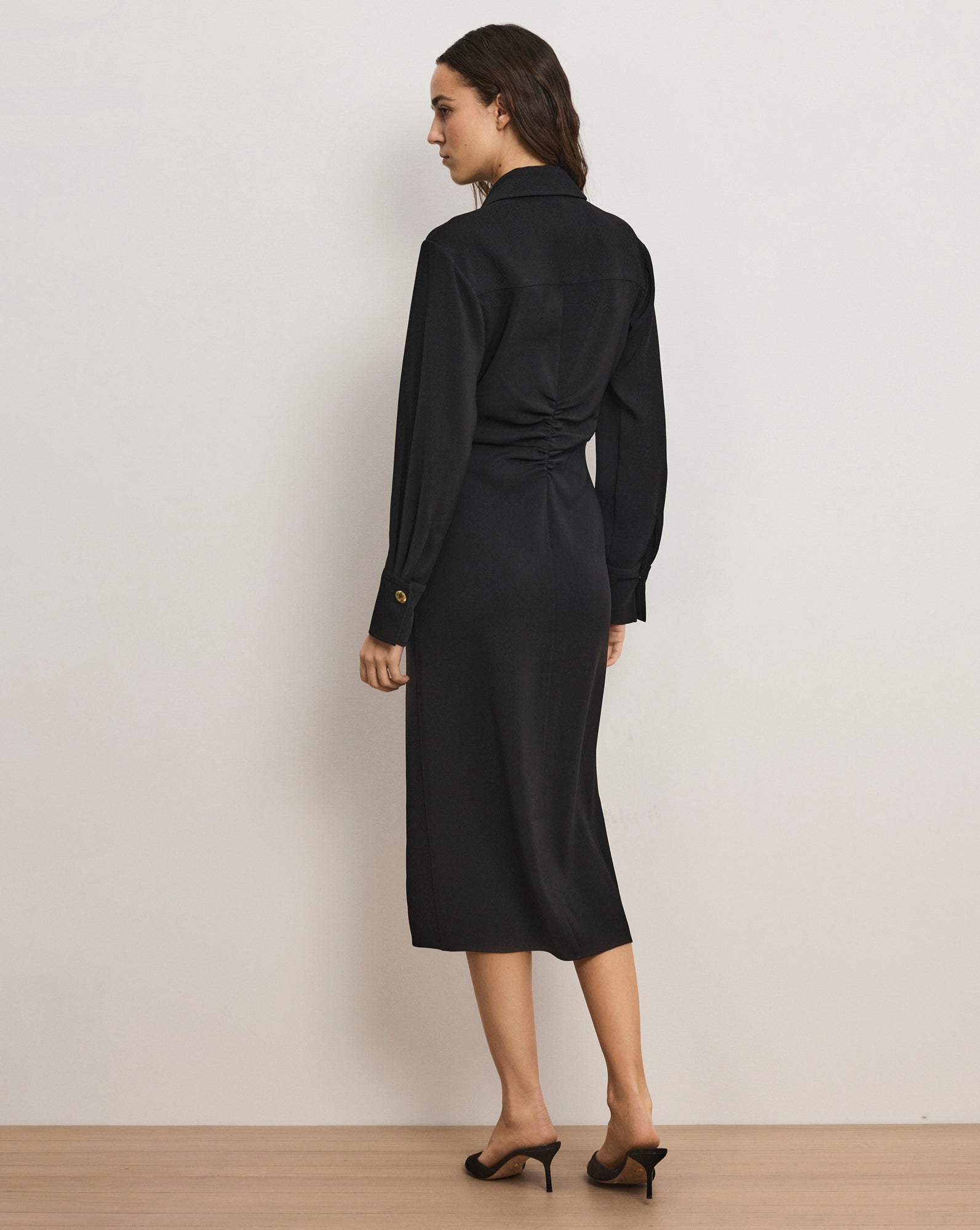 Veronica Beard Loxley Midi Shirtdress - Black