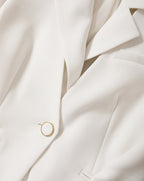 Veronica Beard Rossi Convertible Dickey Jacket - Dove White