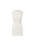 Veronica Beard Imara Crepe Mini Dress - Dove White