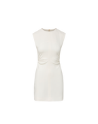 Veronica Beard Imara Crepe Mini Dress - Dove White