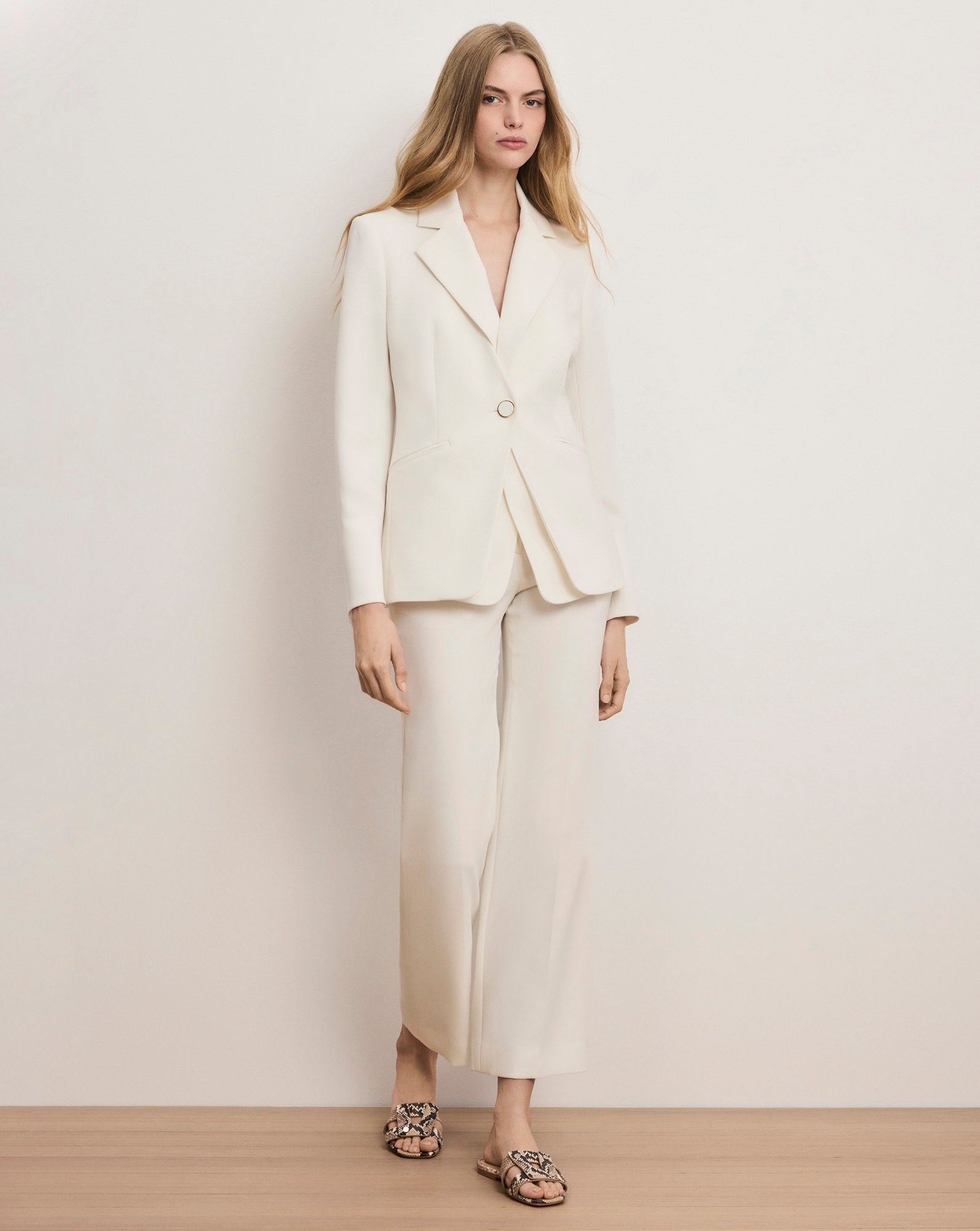 Veronica Beard Rossi Convertible Dickey Jacket - Dove White