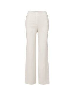 Veronica Beard Carys Cropped Pant - Dove White
