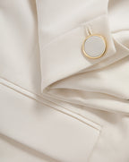 Veronica Beard Cliffwood Cropped Vest - Dove White