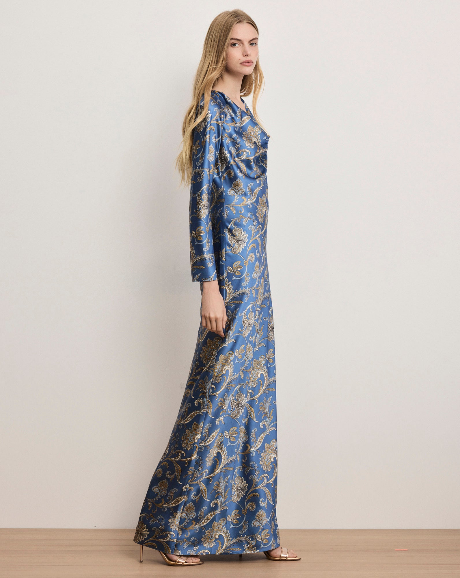 Veronica Beard Ember Silk-Blend Maxi Dress | Blue Coast Multi | Size 8 Veronica Beard Ember Silk-Blend Maxi Dress | Blue Coast Multi | Size 8
