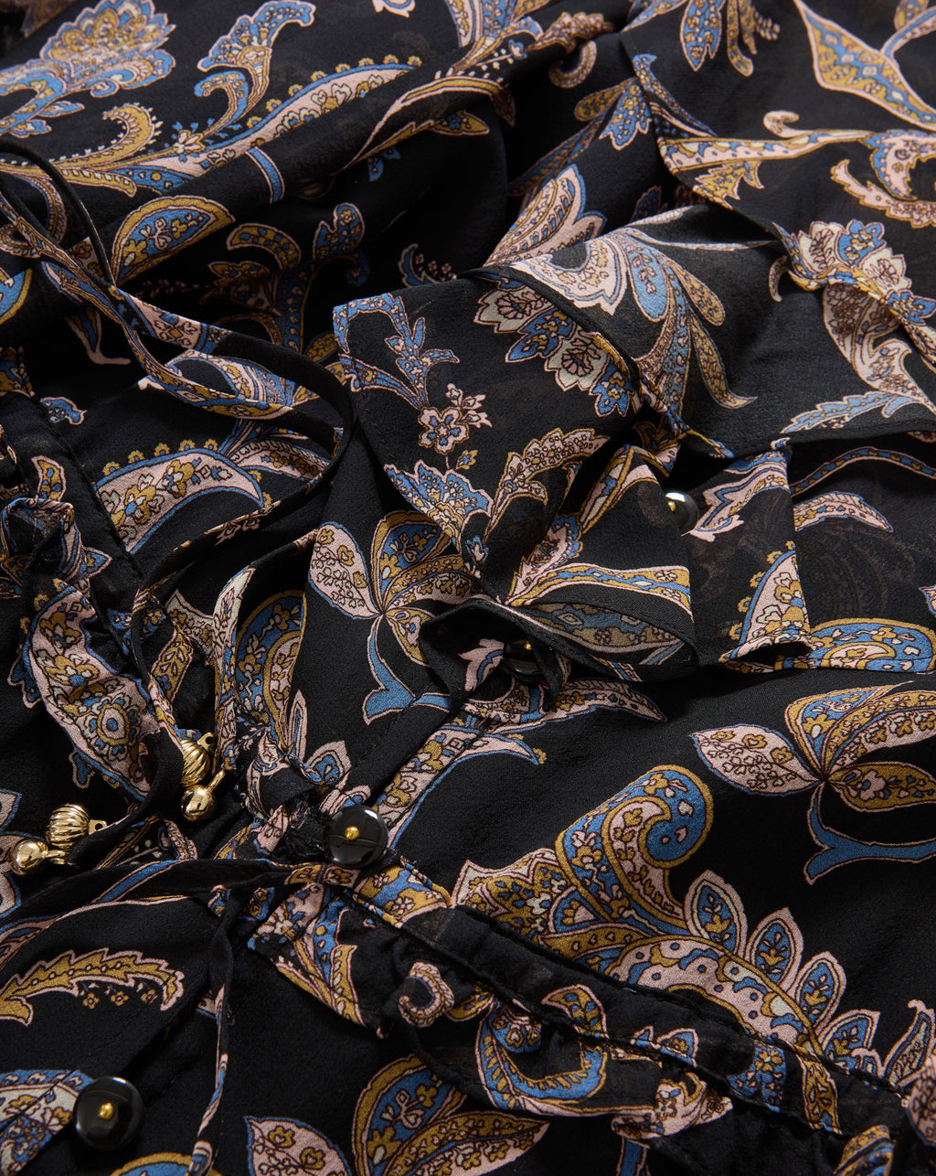 Veronica Beard Akara Silk Maxi Dress - Black Multi