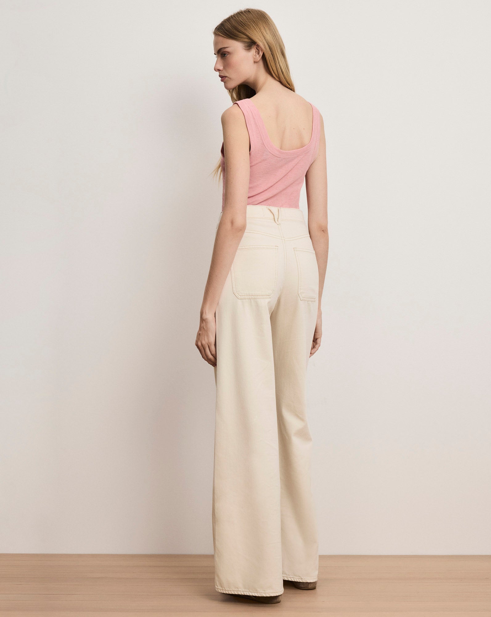 Belvedere Knit Tank Top in Pink Petal | Veronica Beard