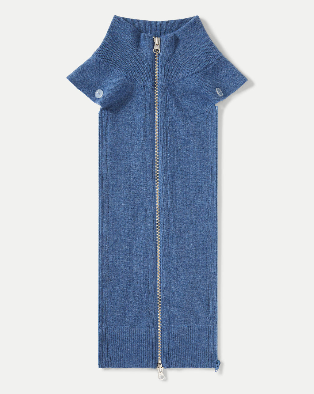 Veronica Beard Uptown Cashmere Dickey - Blue Coast Melange