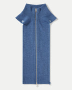 Veronica Beard Uptown Cashmere Dickey - Blue Coast Melange