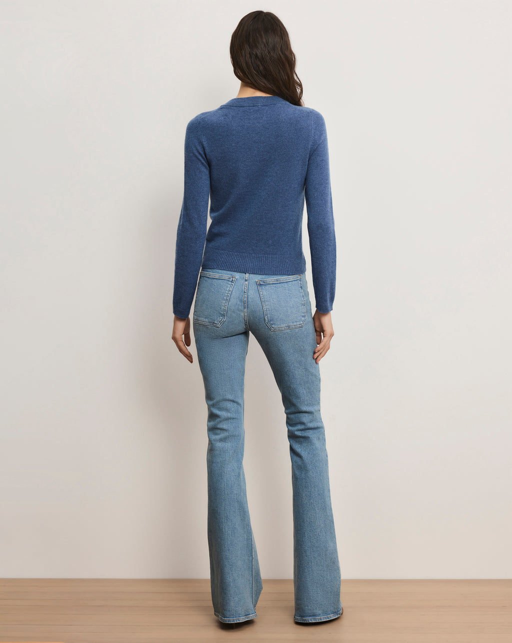 Veronica Beard Daro Cashmere Cardigan - Blue Coast Melange