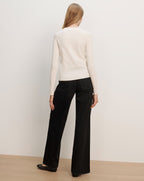 Veronica Beard Daro Cashmere Cardigan - Ivory