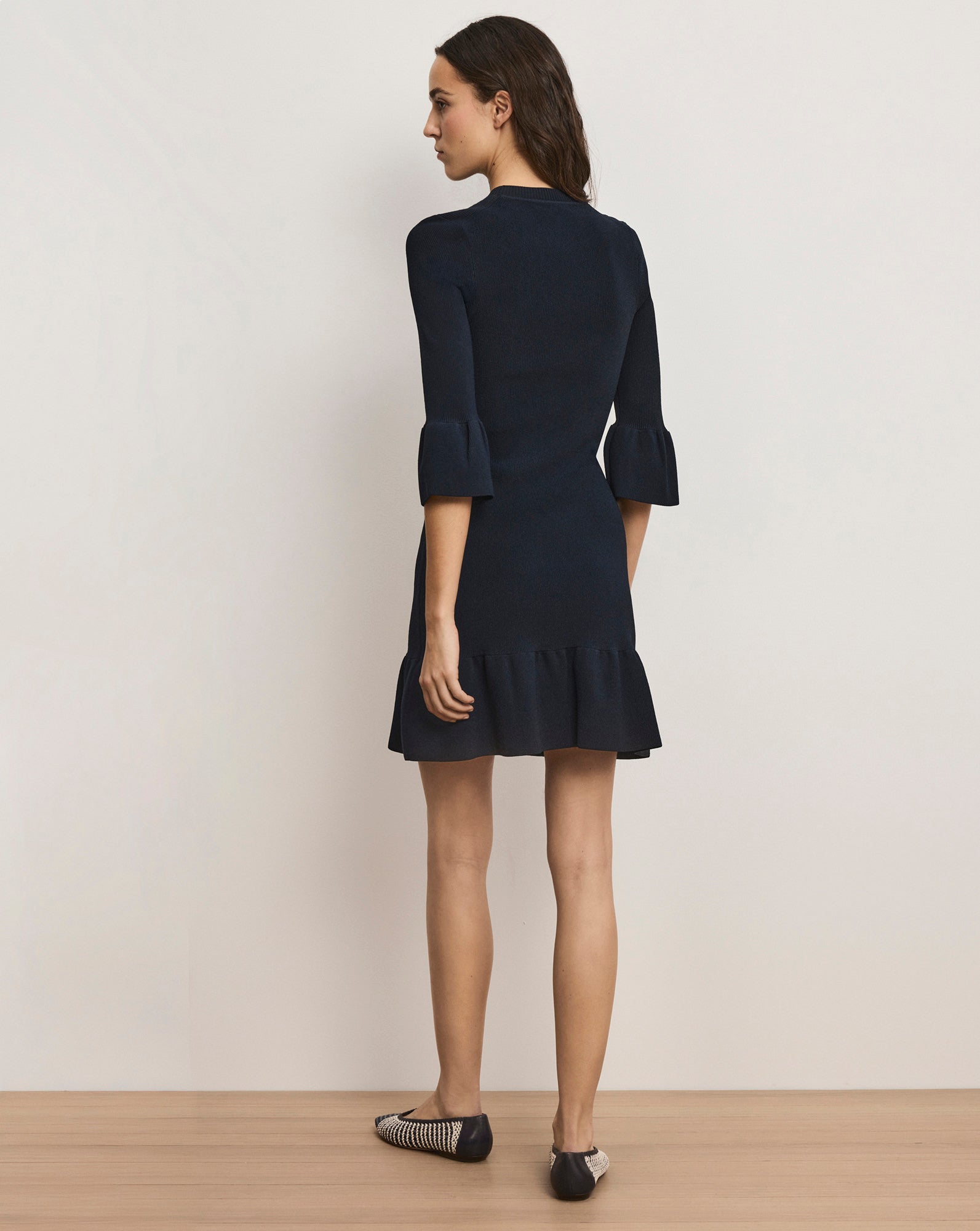 veronica beard armelle knit dress Armelle Striped Halterneck Midi Dress