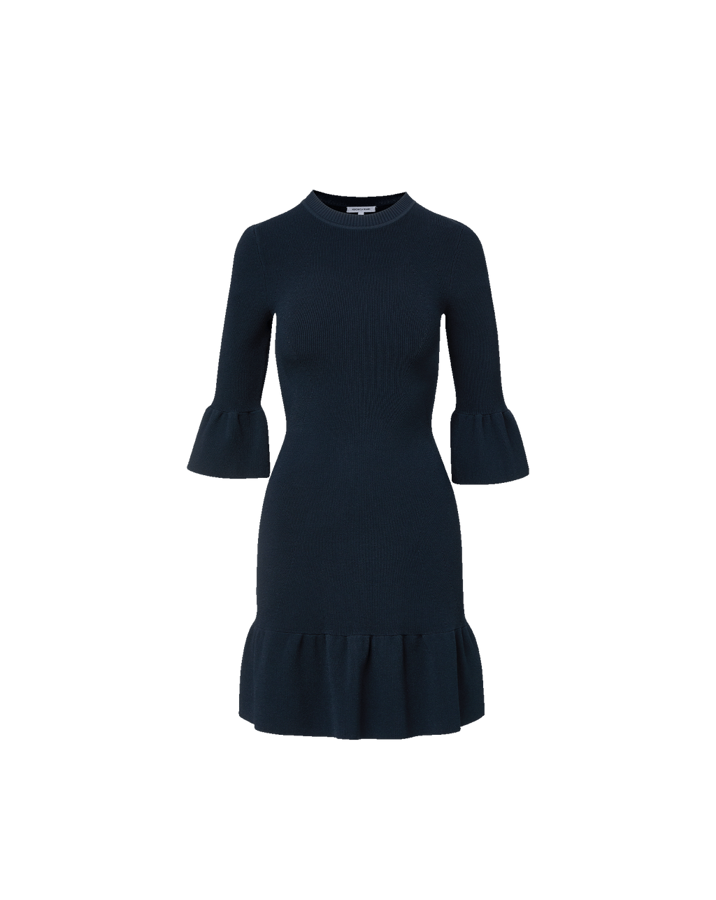Veronica Beard Women's Portia Rib Bell Sleeve Minidress - Blue - Mini Dresses Veronica Beard Women's Portia Rib Bell Sleeve Minidress - Blue - Mini Dresses