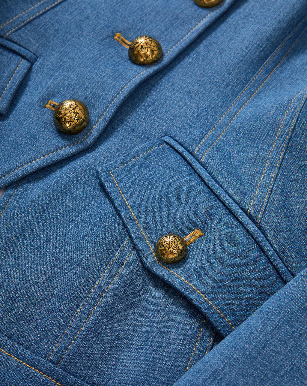Veronica Beard Randy Denim Dickey Jacket - Cosmo