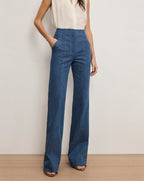 Veronica Beard Frenkle Denim Pant - Cosmo