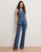 Veronica Beard Frenkle Denim Pant - Cosmo