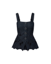 Veronica Beard Mirielle Eyelet Tank Top - Indigo Rinse