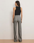 Veronica Beard Jude Linen Wide-Leg Pant - Black Multi