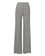 Veronica Beard Jude Linen Wide-Leg Pant - Black Multi