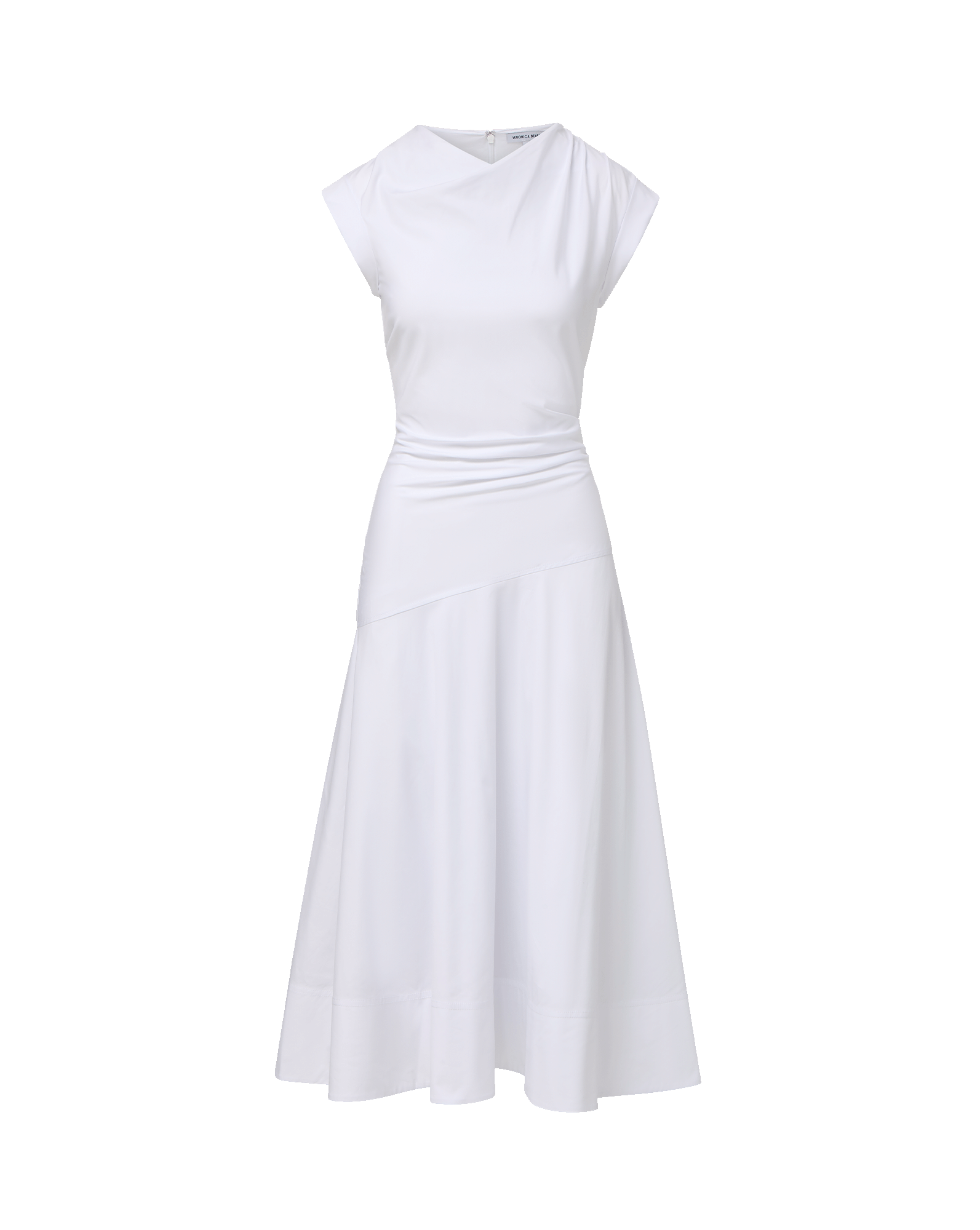 Lisette Cotton Poplin Midi Dress in White | Veronica Beard Lisette Cotton Poplin Midi Dress in White | Veronica Beard