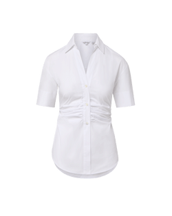 Veronica Beard Devra Button-Down Shirt - White