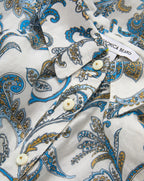 Veronica Beard Mackey Paisley Halter Midi Dress - Dove White Multi