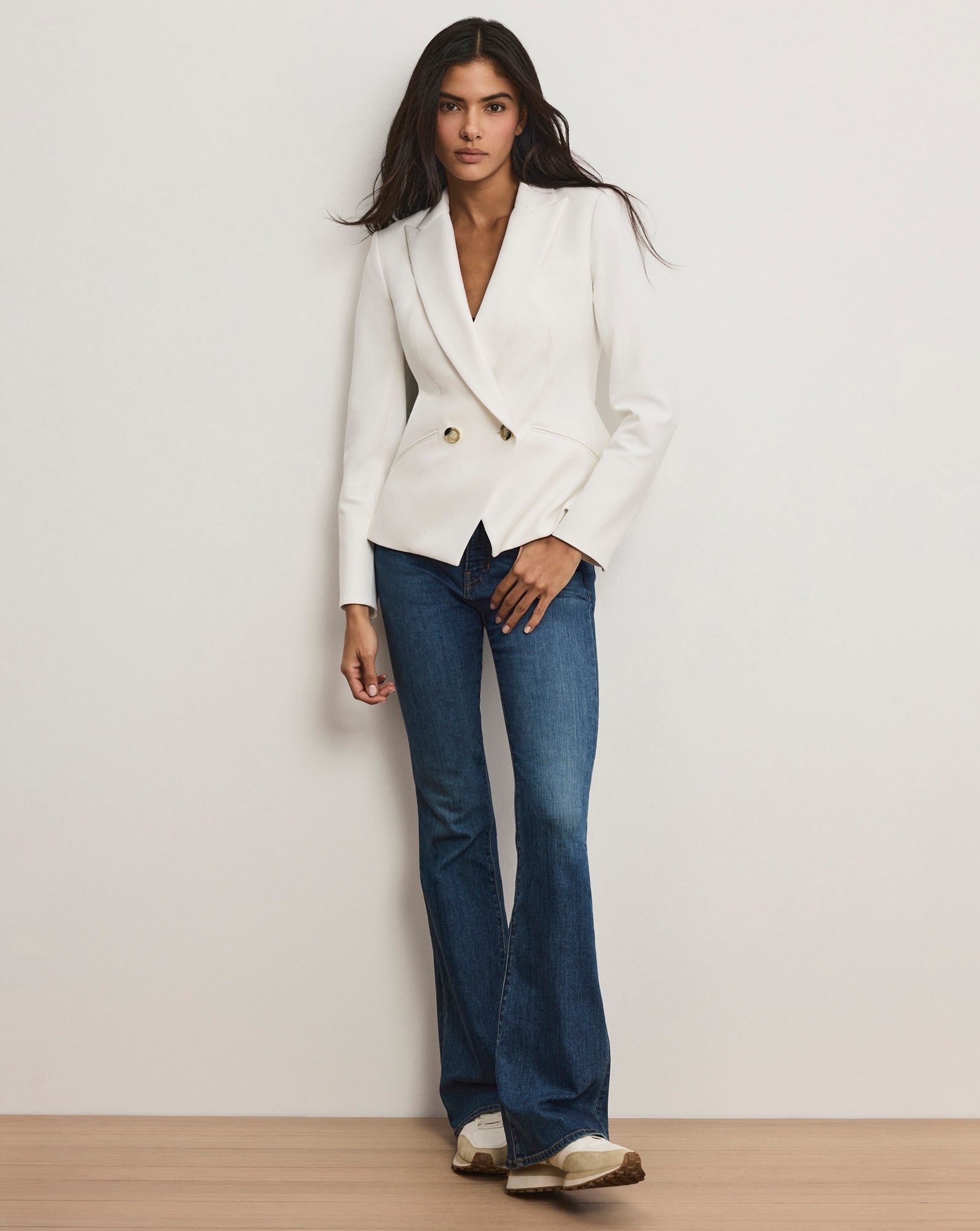 Veronica Beard Rickie Cropped Dickey Jacket - Off-White
