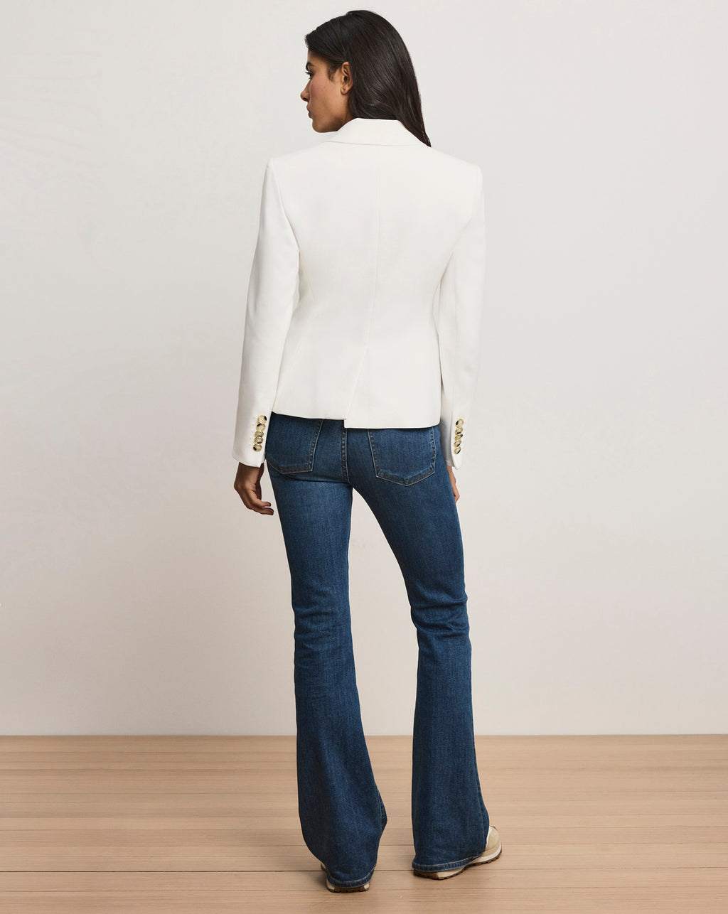 Veronica Beard Rickie Cropped Dickey Jacket - Off-White
